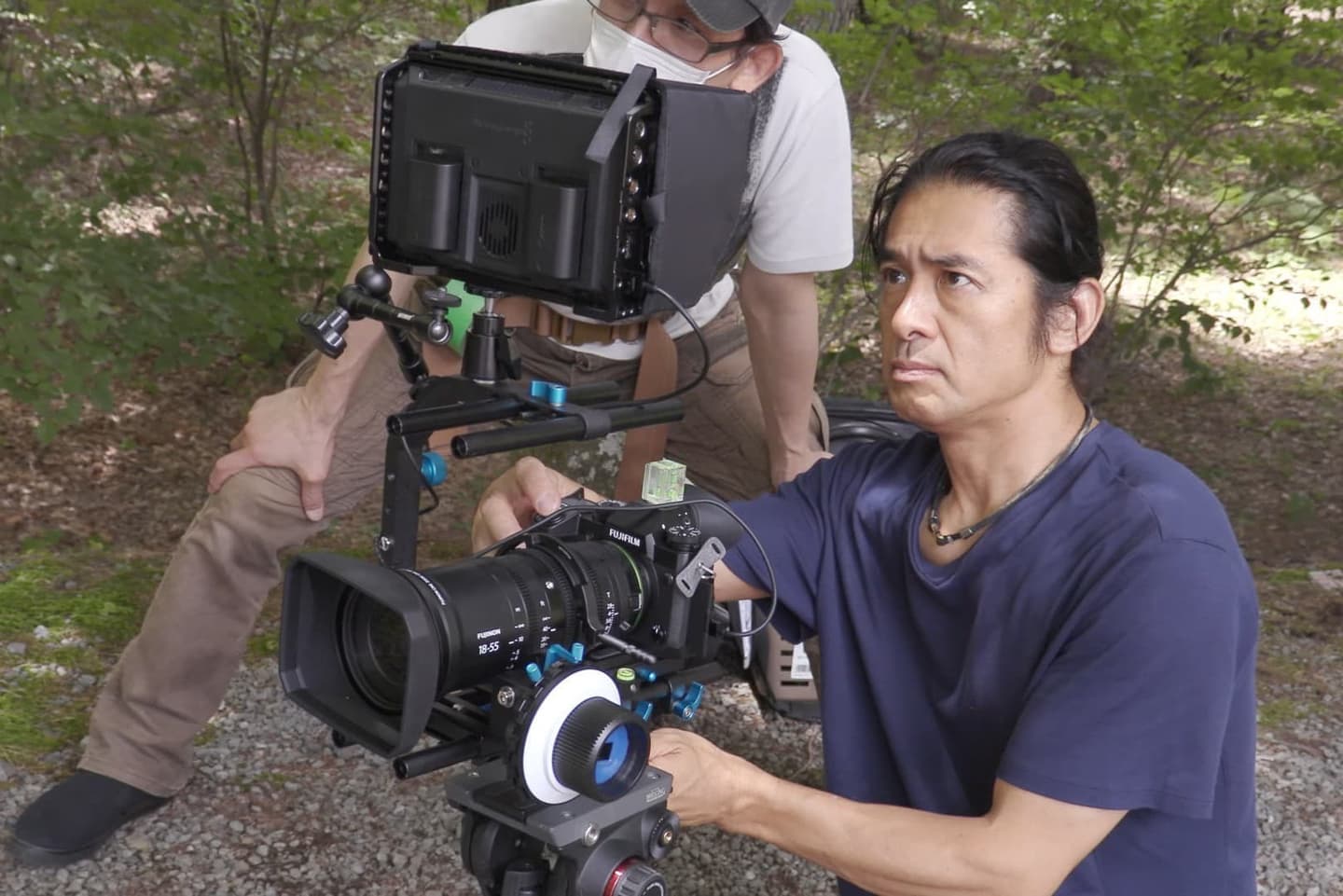 撮影をする殺陣鼓道、Tate-Action.com、主催、高良隆志